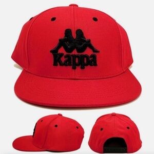 Kappa New Bzadem Soccer Football Futbol Red Black Era Snapback Hat Cap
